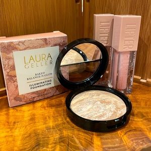 Laura Geller Baked Balance-n-Glow Foundation & Lifter Lipstick Bundle